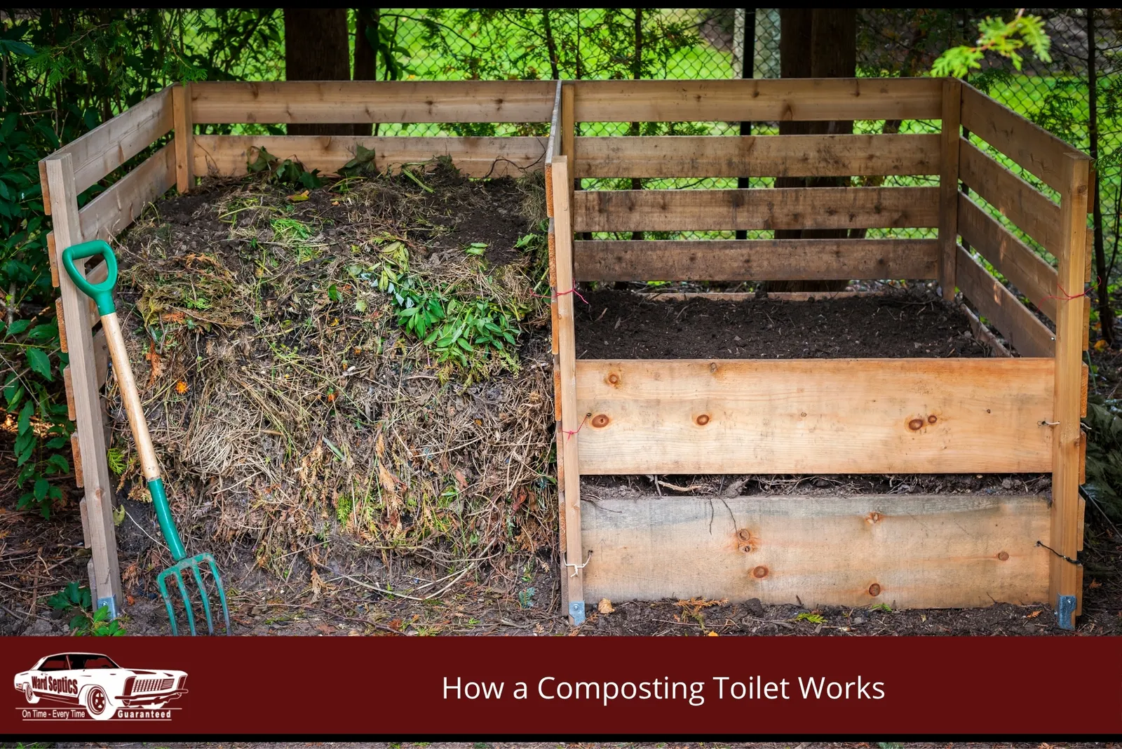 A close-up of finished, soil-like compost material being removed from a composting toilet chamber, ready for use on a non-edible garden bed in line with local health guidelines
