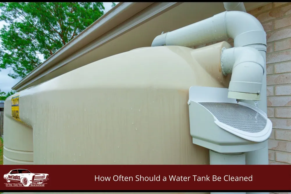 Residential rainwater tank used for household water supply