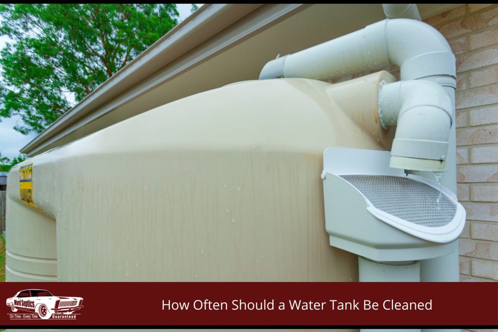 Residential rainwater tank used for household water supply